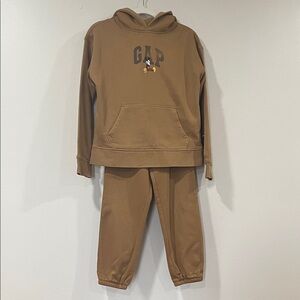 🔗 GAP x DISNEY Kids Tan Sweatsuit. Size Large
